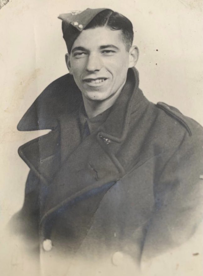 Can anyone help identify this uniform please? This is Walter Allen, or should I say Irish Fusileer 3718685. Died aged 20 in 1943. The uniform is throwing me a bit - is this not a RAF uniform? Can’t find any links to the RAF though  #ancestry #militaryhistory  #WW2