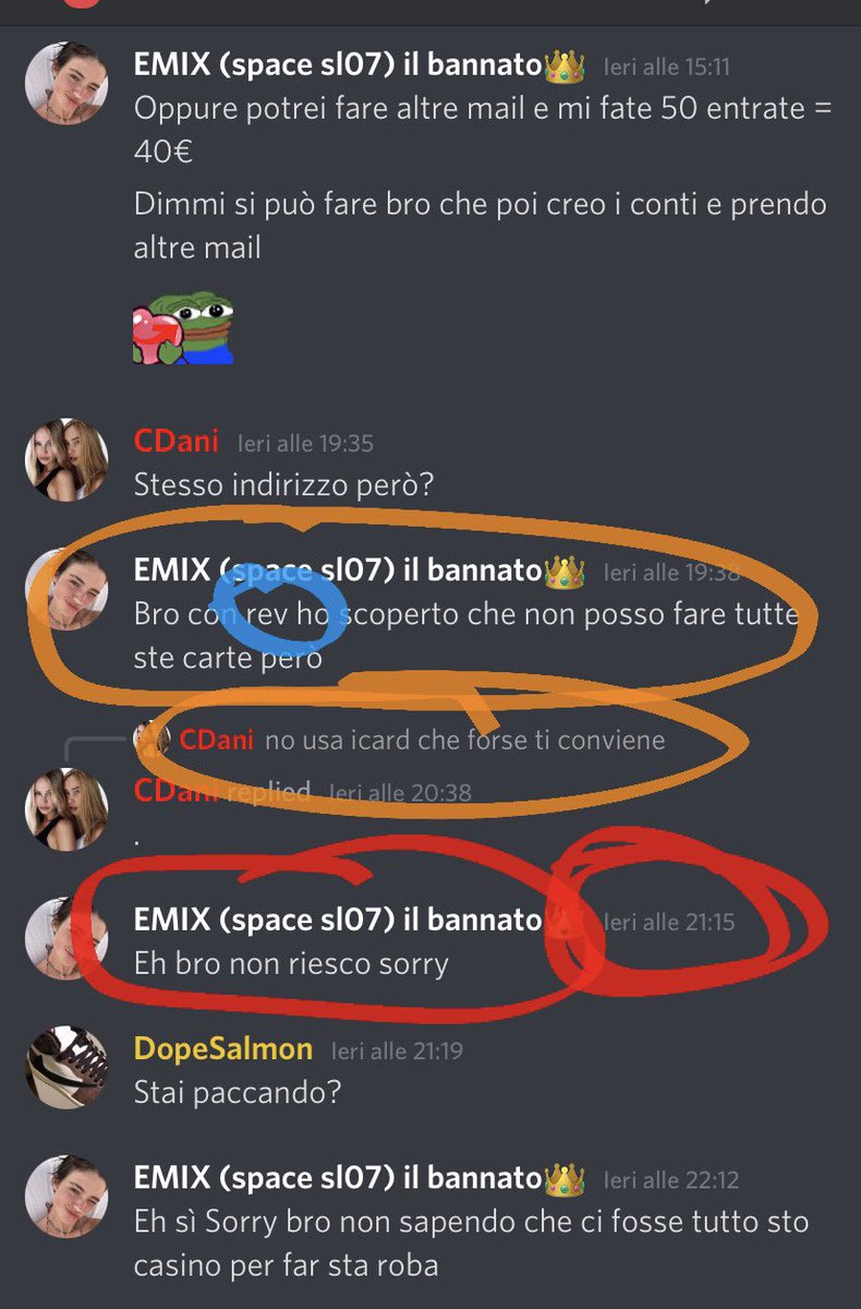 nowinonlyL's tweet photo. ⚠️ PERDITEMPO ⚠️
Chiede per avere entrate su confirmed app, dopo varie domande e vari chiarimenti sembra convinto, passano i giorni e le domande aumentano. Il ragazzo si agita perché non rispondo per 8 ore (non aveva pagato nulla).
Esce dal server senza rispondere.

@GlsSlots https://t.co/0Ly858oSg8