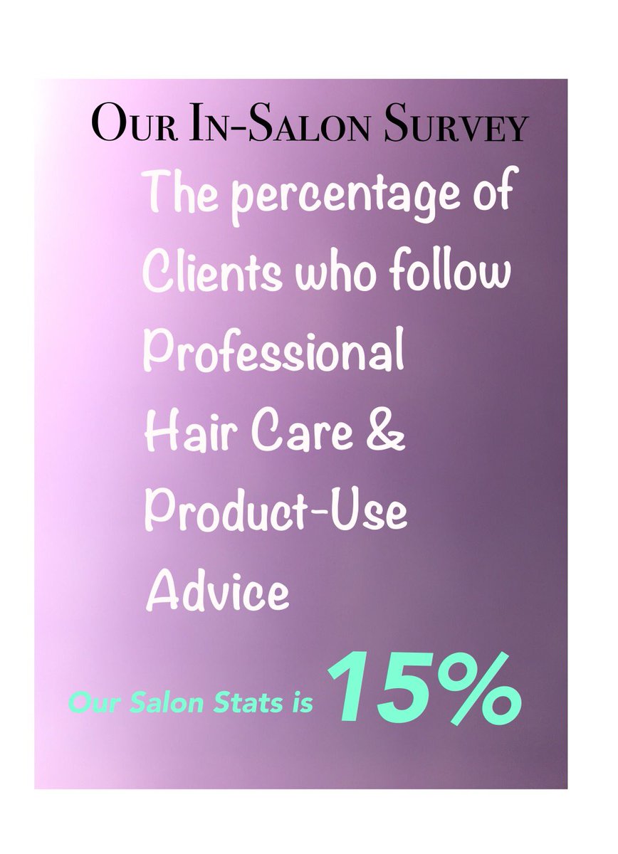 WbvSpa's tweet image. The stats of #clientAdvice &amp;amp; #productUsage guide revealed in our #salonSurvey