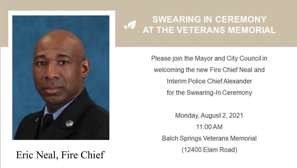 Meet our new 🔥Chief!
<a href="/BalchSpringsTX/">Balch Springs, TX</a> <a href="/BSCoC/">BalchSprings Chamber</a> <a href="/BalchSpringsEDC/">Balch Springs EDC</a> <a href="/EmergMngt/">Balch Springs</a>  <a href="/BalchSpringsPD/">Balch Springs Police</a> <a href="/BalchSprings_FD/">Balch Springs FD</a>