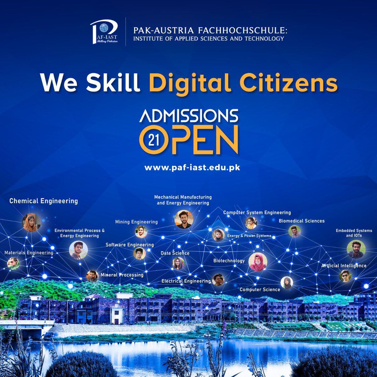 PAFIAST's tweet photo. Admissions open at Pak-Austria Fachhochschule Institute of Applied Sciences and Technology
#PAFIAST #Haripur #PAF #SkillingPakistan https://t.co/UgeIwnygsp