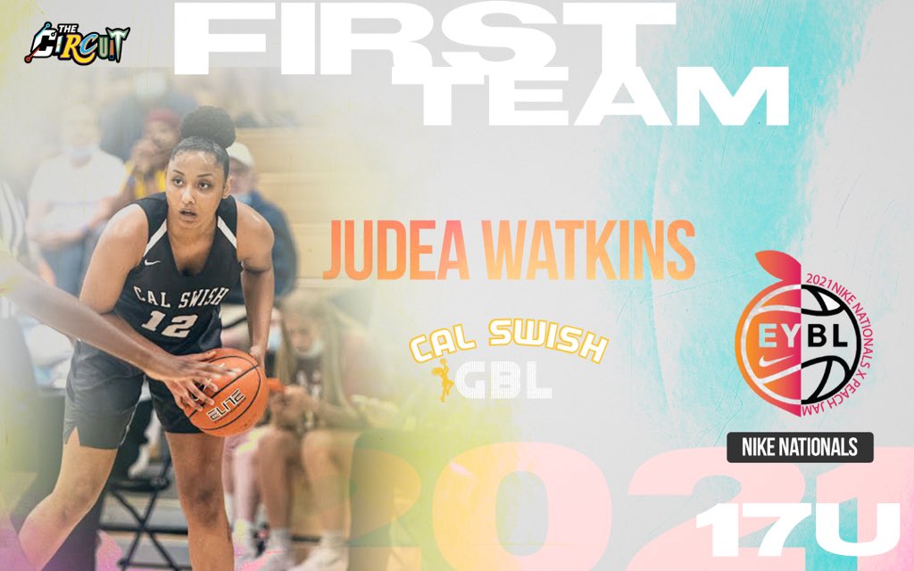 CalGbl's tweet photo. Congrats to CalSwishGBL own Judea Watkins on receiving First Team, and All Underclassmen team at Nike Nationals! Let’s keep working!💪🏾🏀💛🐍
#calswishgbl #EYBL #calswish #calswishfam #ballislifewbb #basketball #womenhoops https://t.co/4WwCzGirVn