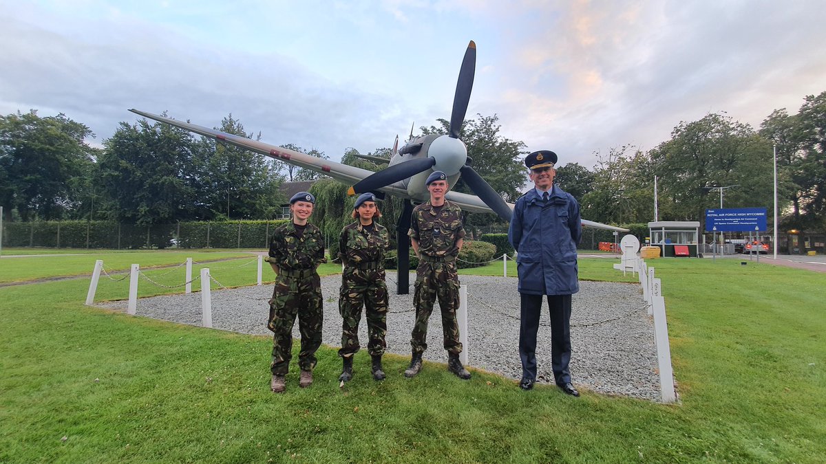 DepOC_Herts_Wg's tweet photo. Well!  That's it!  End of our 80 miles for @aircadets 80in80 in support of @RAFBF and what better way to finish than to be met by @AOC22Group !!

Massive thank you to all those from @332ATC @606SqnATC @871penn @1811MarlowSqn who made it possible! https://t.co/Of3BPzdb6k