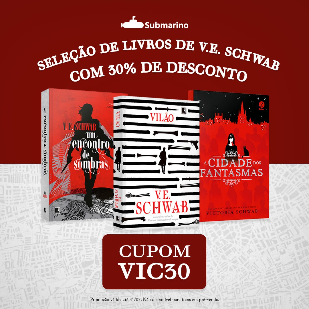 Diversos livros de <a href="/veschwab/">Victoria/V.E. Schwab</a> lançados pela <a href="/editorarecord/">Grupo Editorial Record</a> (exceto os itens em pré-venda) estão com 30% de desconto utilizando o cupom VIC30 no <a href="/submarino/">Submarino</a>
 
tidd.ly/37qYZdH
tidd.ly/37qYZdH