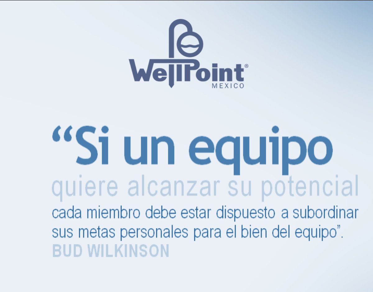 Si un equipo quiere alcanzar su potencial casa miembro debe estar dispuesto....

¡ Buen Fin de semana !

#Frasedeldia
#Equipo
#Potencial
#Metas 
#WellpointMexico