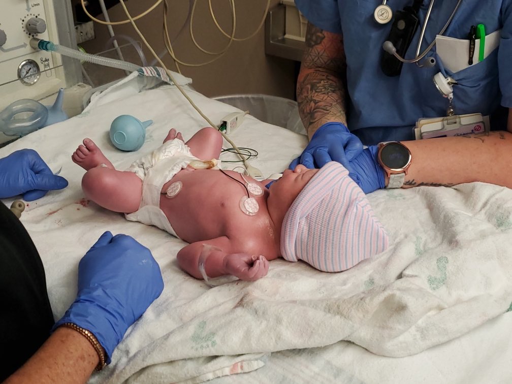 Late but not forgotten! Congratulations to Tyler and Kristie Caid on the birth of their son and future Bomber!!!