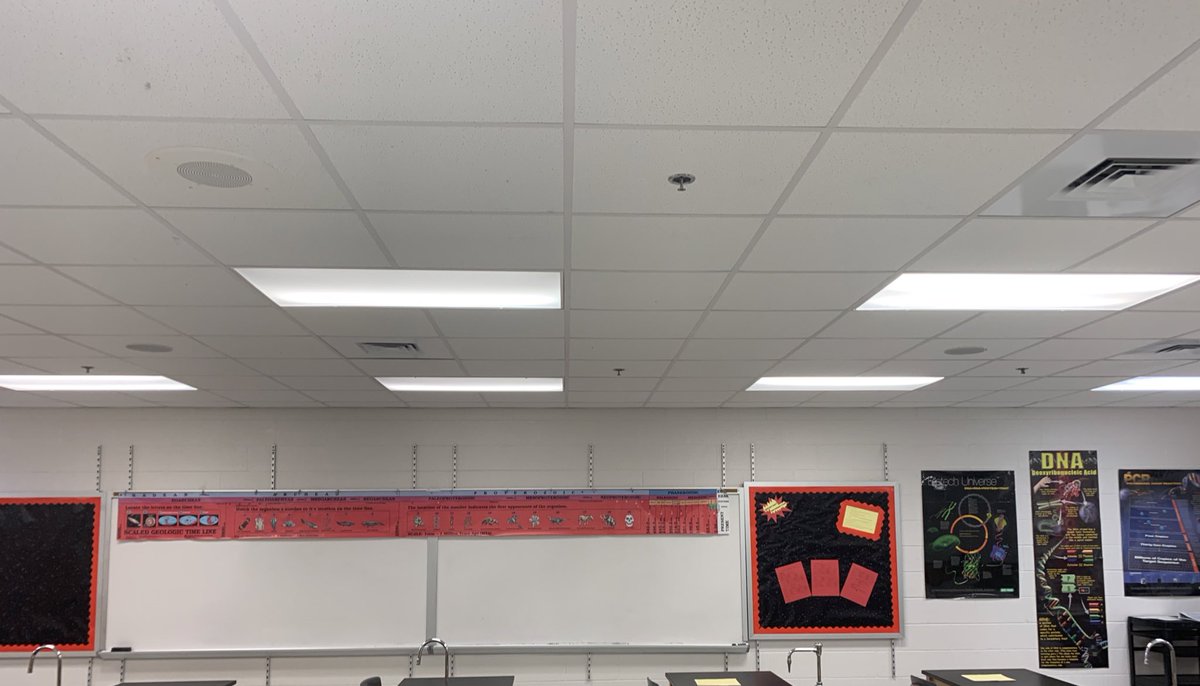 Classroom is set up for the new year.