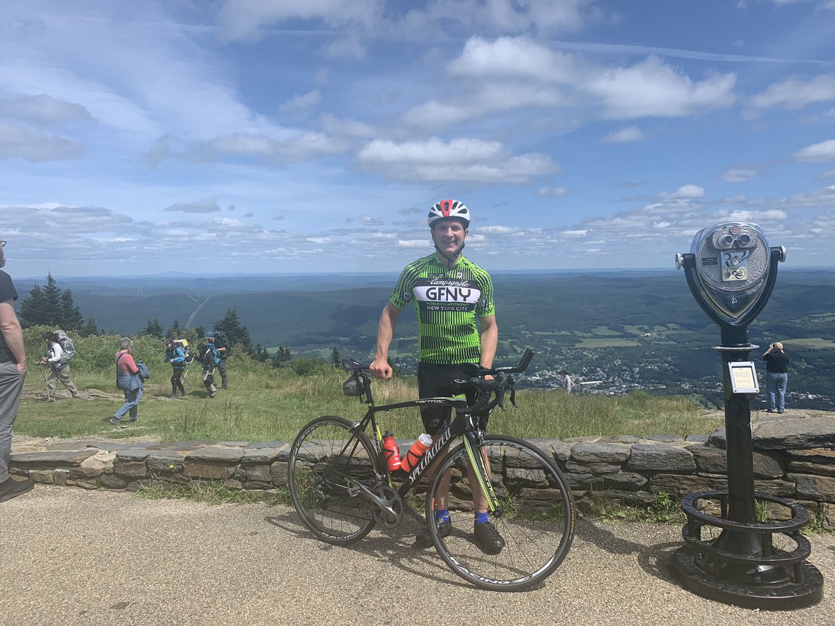 Celebrated the end of #HRS2021 by driving to the Berkshires with my wife. Saw Yo Yo Ma at Tanglewood last night and then did a great ride today from Lenox to Mt Greylock. Normally not a huge fan of building on the top of mountains but have to say the war memorial was impressive.