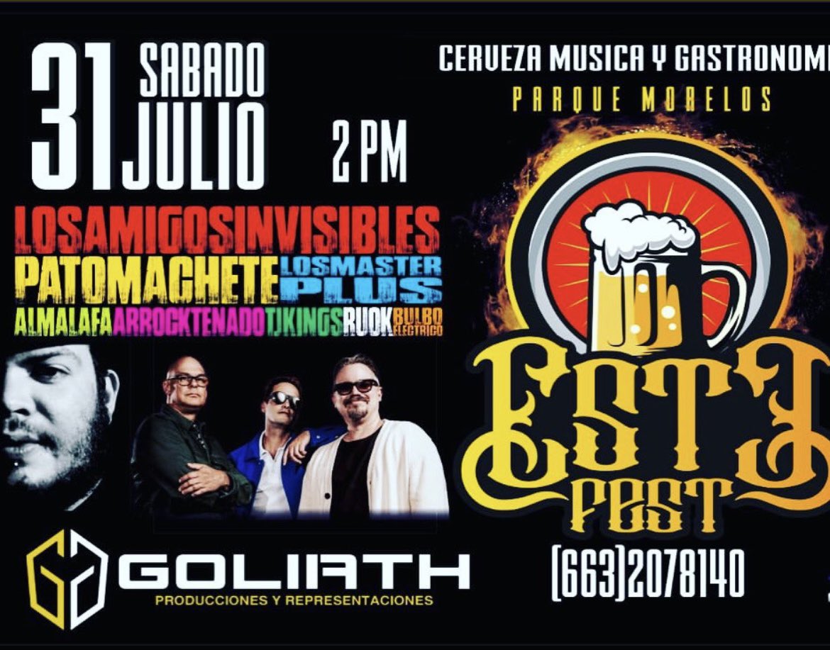 AmgsInvisibles's tweet photo. #tijuana ¡esta noche nos vemos a las 8:30 p.m. en el #EsteFest para #gozar como mandan las escrituras del #baile. ¡Los esperamos! #losamigosinvisibles #amigosinvisibles 🙅🏻♂️💡🔥 https://t.co/0uunCKdilO