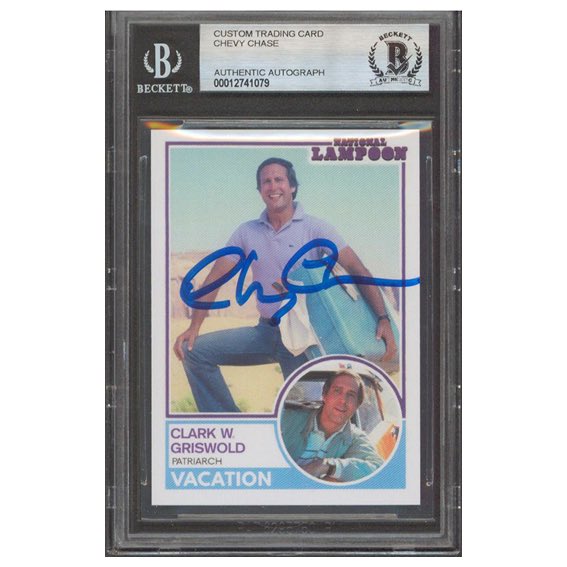 PressPassMem's tweet image. “This is no longer a vacation. It's a quest. It's a quest for fun”
Signed by Chevy Chase, this Clark W. Griswold custom trading card is available on ShopPressPass.com. #ppcexclusive #chevychase #clarkgriswold

Shop now: bit.ly/3yhTycI