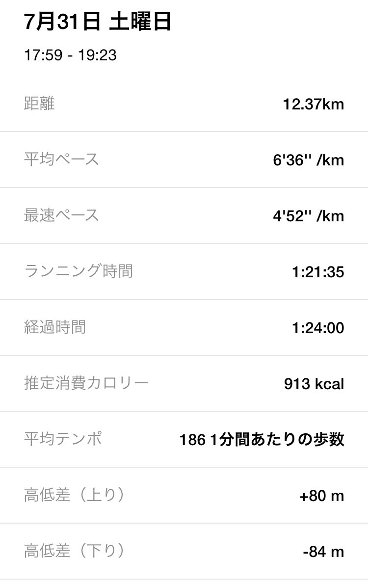 asahi_pointzero's tweet photo. これでも出だしで最速ペースが1km4分52秒も出ていたのが不思議でした。
カロリー消費も913kcalと半端なかったです。
今日は丸一日ランオフにし、高尾山に行ってきます。
#ライブラン #liverun #石崎翔子 #市河麻由美 #LR90 #リアルライブランinソウル https://t.co/neUbkhXCcW