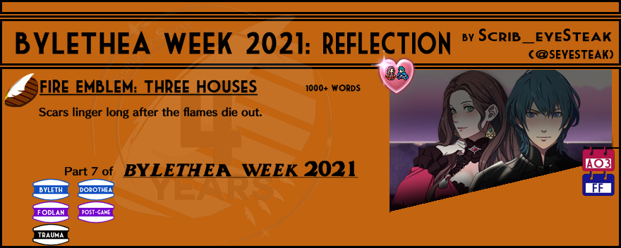 SEyesteak's tweet photo. For #Byletheaweek2021's theme of Battlefield and Loss, I've taken a rather difficult decision with my #nsfw entry. Read at your own discretion.
Ao3: https://t.co/pnJ2bA4SaJ
FF: https://t.co/sAcURLkr8c
#doroleth #bylethea https://t.co/qpw0NQg3KF