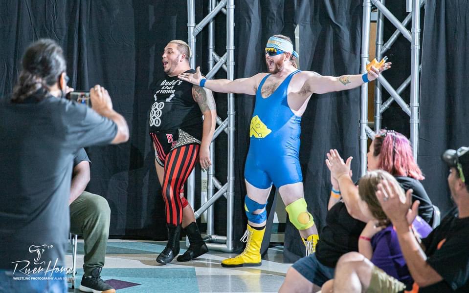 powrestlingllc's tweet photo. Some pictures from #POW15 #Aftermath 📸 @Riv_Horse_Photo @FarmhandRefuted @budd_heavy #BeerCheese vs #ReichardtKrieger &amp; @ThisisRagnarok https://t.co/krgr2JAeNY