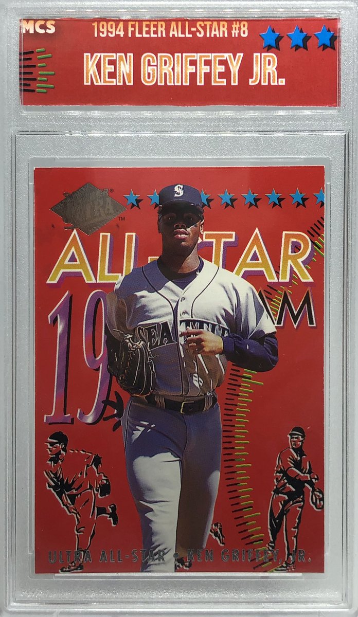 CustomSlabs's tweet image. One example of a fully customized label for this Ken Griffey Jr. insert. It was a lot of fun to make!