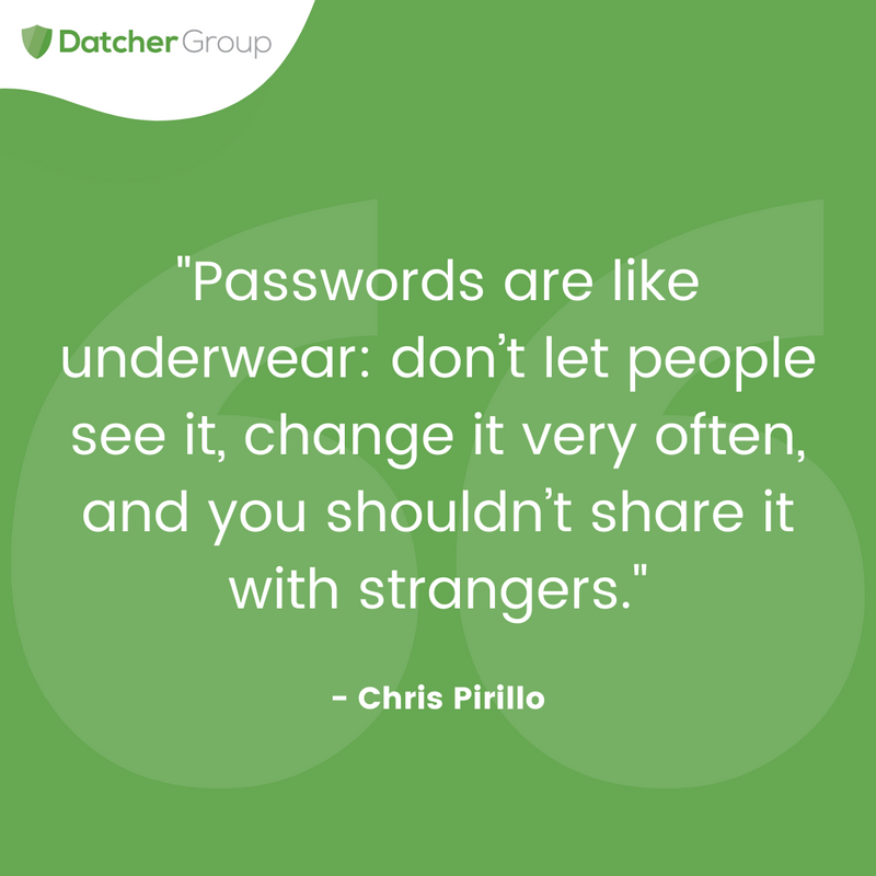 DatcherSecure's tweet photo. 🔑 Here is your friendly reminder from DatcherGroup to change your passwords regularly. 

Make sure they aren't easily accessible to anyone! 🧐

#DatcherGroup #CyberAttacks #Cybercrime #CyberSecurity https://t.co/eqM3YTS2TR
