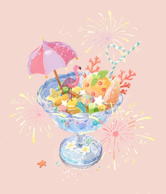「飲み物 花」のTwitter画像/イラスト(人気順)