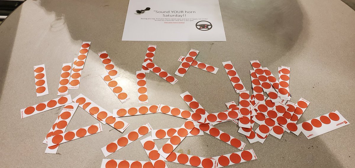 "Sound Your Horn Saturday" at the Howell Center this morning. If they don't see you, maybe they will hear you. Oh, the dog might hear.