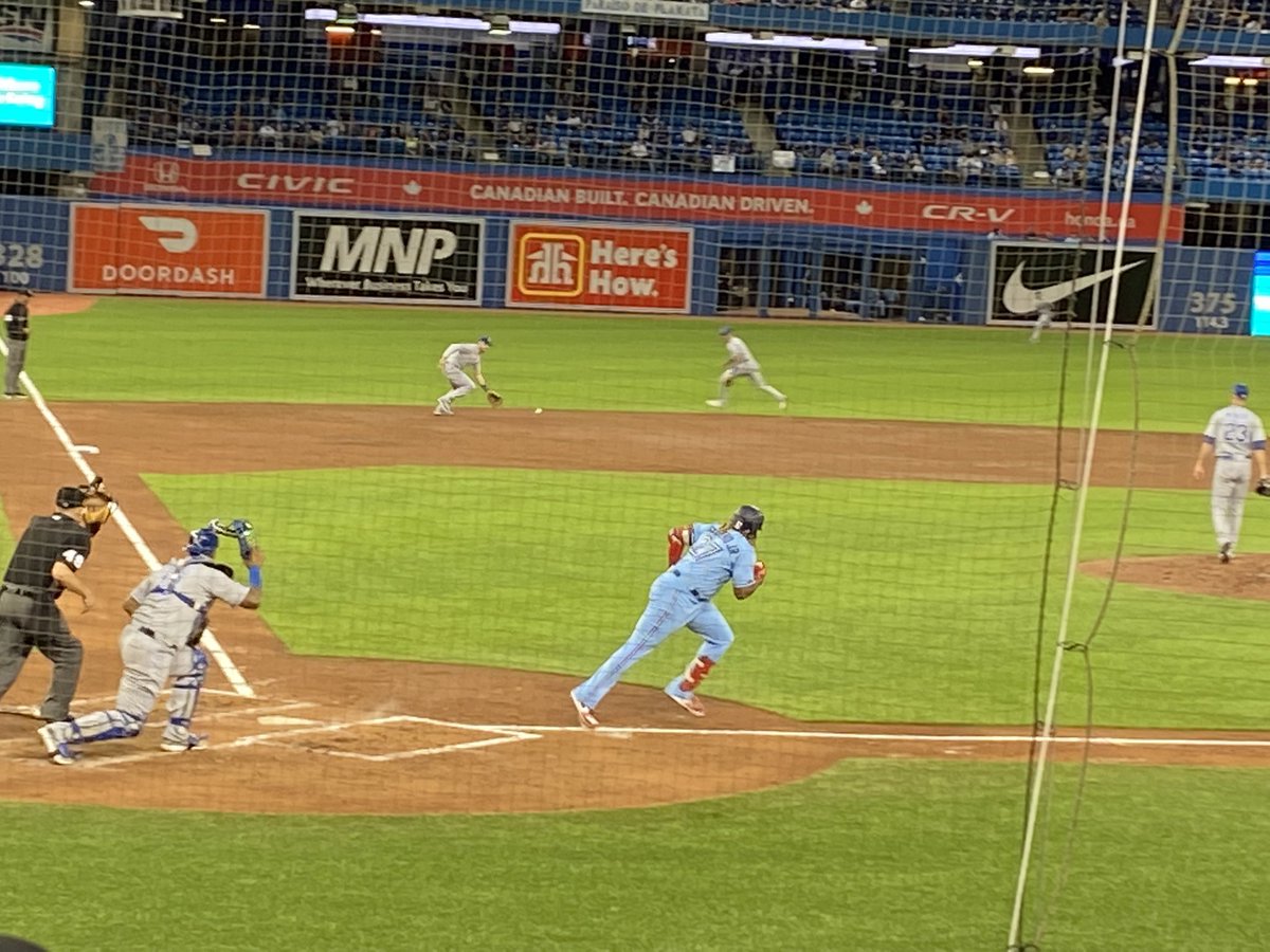 DannyDobriansky's tweet photo. Welcome home Jays! Watching Vlady Guerrero our Allstar MVP at the plate. Feels great to be out and about at a live event. #jays #liveevents  #av-canada https://t.co/HFYzf0oIRl