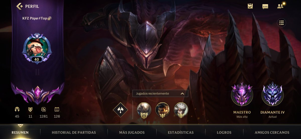 CancliniRamirez's tweet image. Busco equipo competitivo 
Server Las #WildRiftLatam 
Rol: Baron Laner 
Elo: M (S2) D4 (S3)
Disponibilidad horaria
Experiencia amplia en competitivo
Contacto por MD

Se agradece la difusión
@FichajesLoLWR 
@Fichajes_WR 
@AyudaFichajes