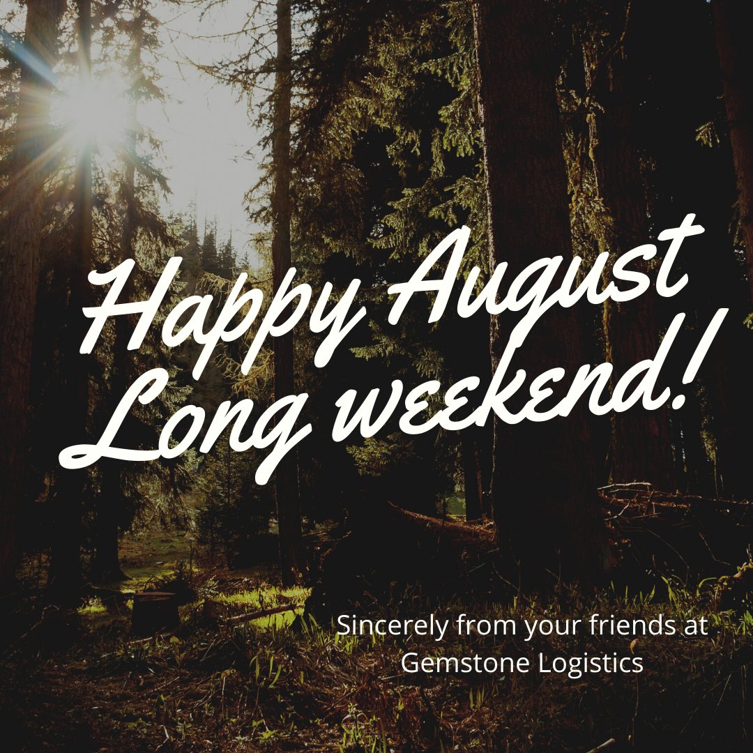 GemstoneInc's tweet photo. Wishing you a bright and sunny long weekend. We hope you get to enjoy some time with friends and family.

#summertime #longweekend #gemstonelogistics #workforcelogistics #CIRYS #ILLUMYS #CAMPWARE #workfamily #timeoff https://t.co/TyCoqn3I85