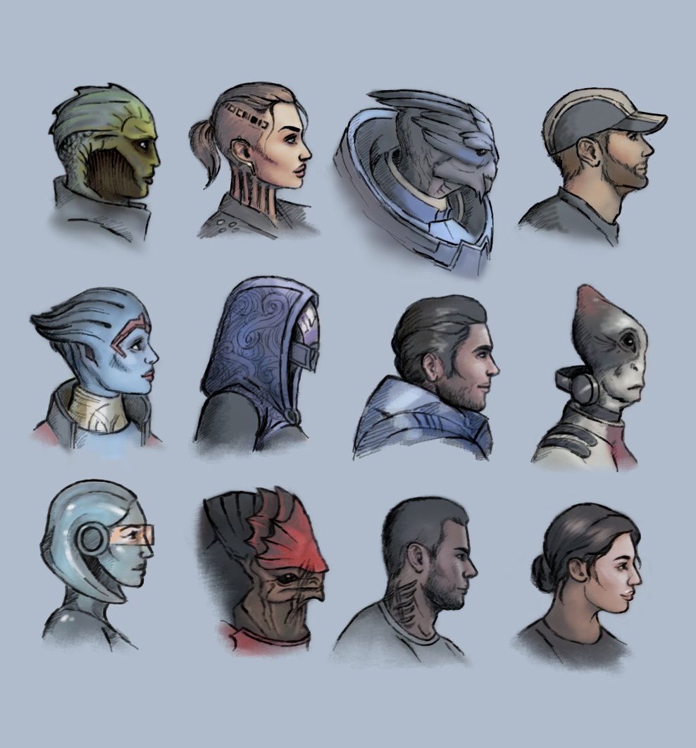 Third row ready!
#MassEffect #ME #MELE #Bioware #ArtistOnTwitter