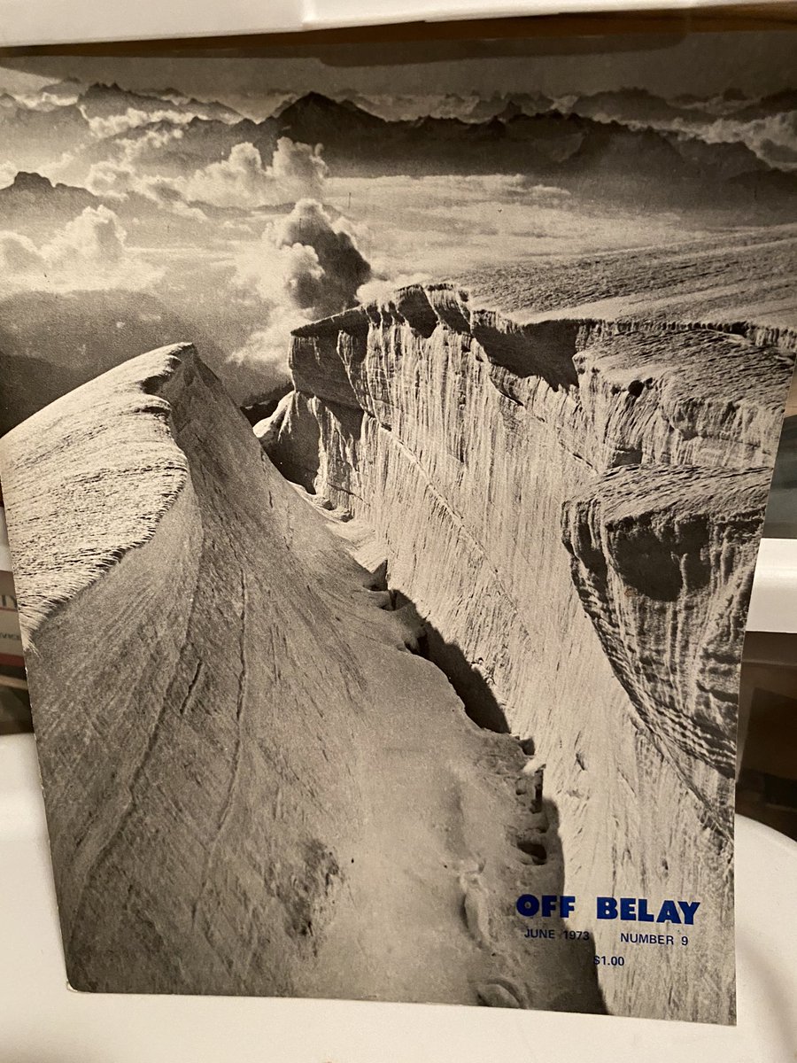 Stuff from my dad. I have a few of the old climbing magazines from the early 70’s