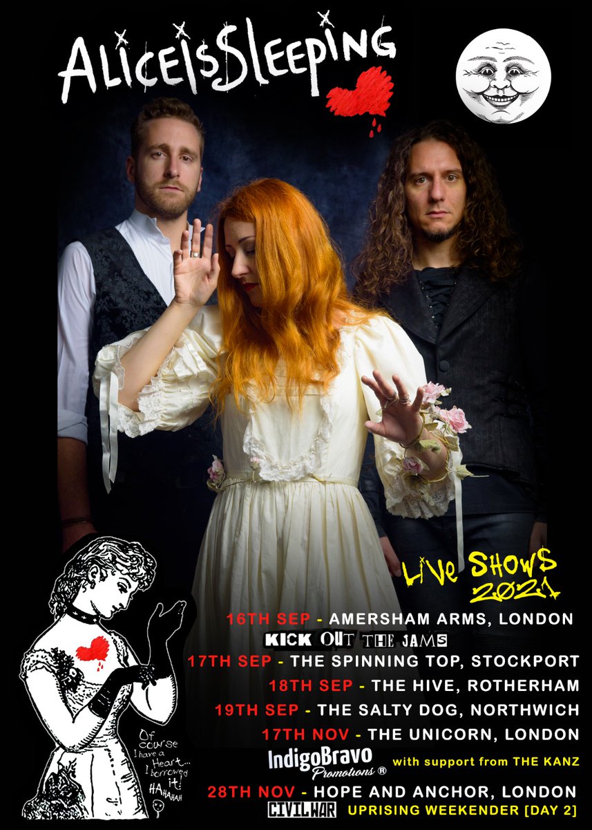 aliceissleeping (@sleepingisalice) on Twitter photo We are going on our first ever tour! 🚀🪂 (1/2)
Thu 16 Sep:
#London (#Deptford/#NewCross) – <a href="/TheAmershamArms/">Amersham Arms</a>
w/ <a href="/THISISBLABBER/">BLABBERMOUTH</a> & @SNAYX_UK
<a href="/KikOutTheJams/">Kick Out The Jams</a>
Fri 17 Sep:
#Stockport – #TheSpinningTop
w/ @BandKanz & tba
#IndigoBravoPromotions
📸: <a href="/_Shotison/">Shotison Media</a>
mandr.one/aliceissleepin… We are going on our first ever tour! 🚀🪂 (1/2)
Thu 16 Sep:
#London (#Deptford/#NewCross) – <a href="/TheAmershamArms/">Amersham Arms</a>
w/ <a href="/THISISBLABBER/">BLABBERMOUTH</a> & @SNAYX_UK
<a href="/KikOutTheJams/">Kick Out The Jams</a>
Fri 17 Sep:
#Stockport – #TheSpinningTop
w/ @BandKanz & tba
#IndigoBravoPromotions
📸: <a href="/_Shotison/">Shotison Media</a>
mandr.one/aliceissleepin…