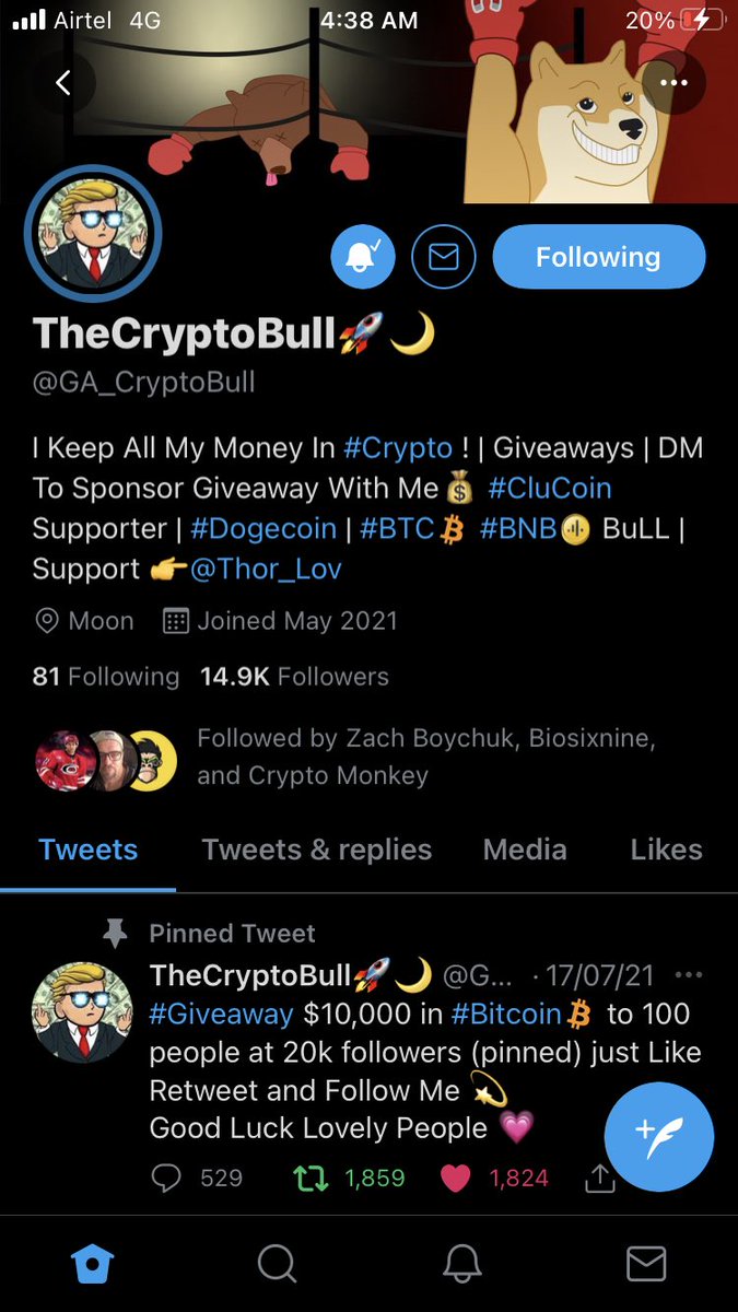 CryptoAj6's tweet photo. @GA_CryptoBull Done sir hope we all get it ✅ https://t.co/ITOkylVUoO