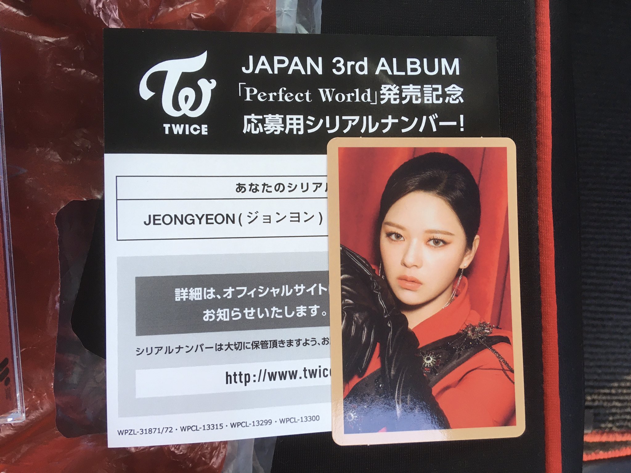 TWICE Perfect World ハイタッチ券 ジョンヨン