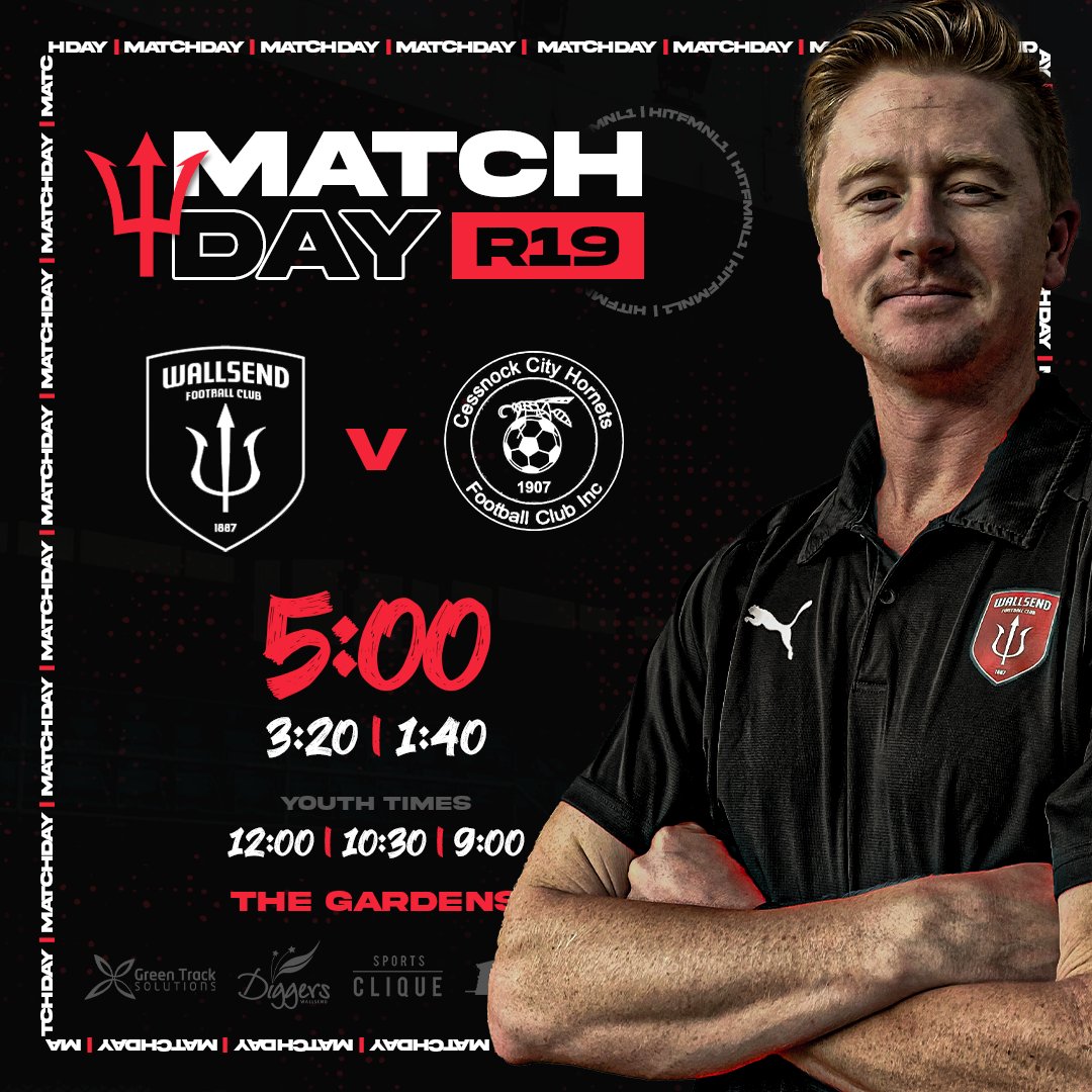 We're up against Cessnock City Hornets FC in all Northern League One Grades today at The Gardens!

First Grade kick-off at 5:00PM.

#WFC1887 | #COYRD 

🖌️ Purcell Creative