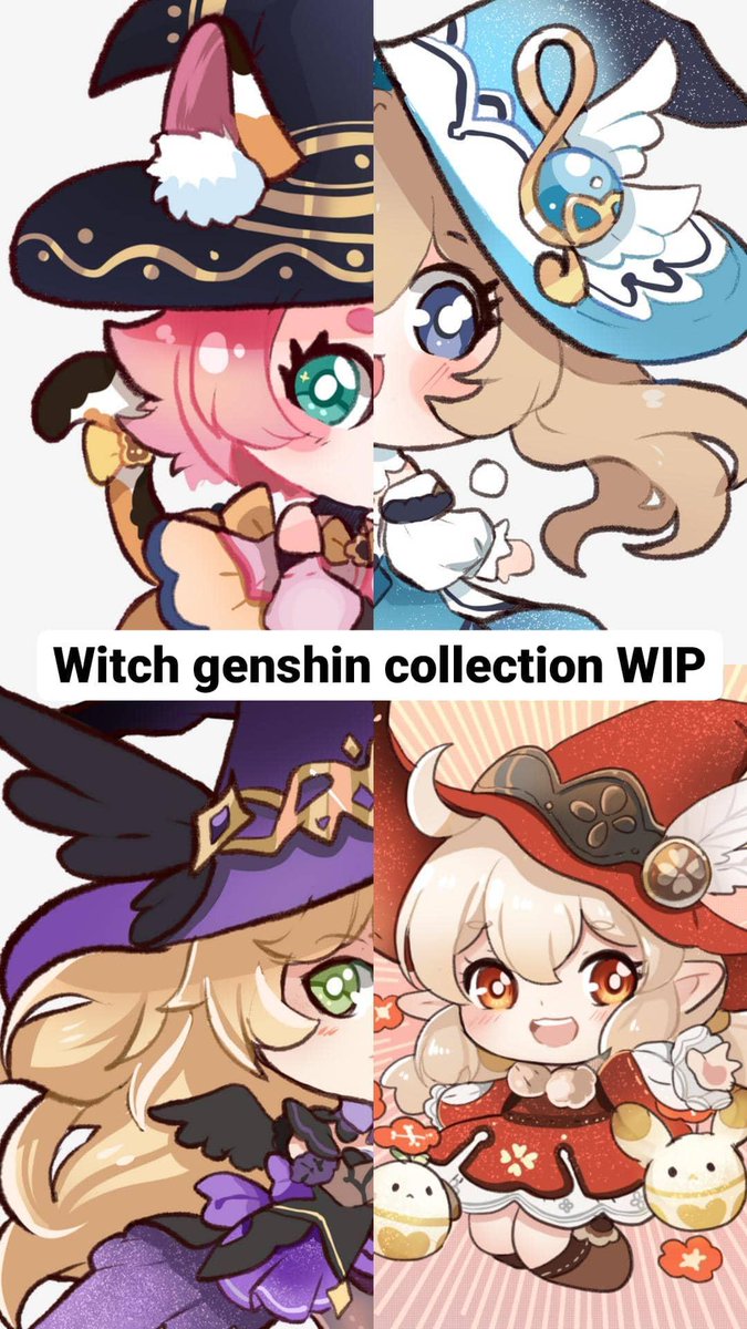 Wip previews for future merch genshin witches / warlock versions

#GenshinImpact #原神 #witch 