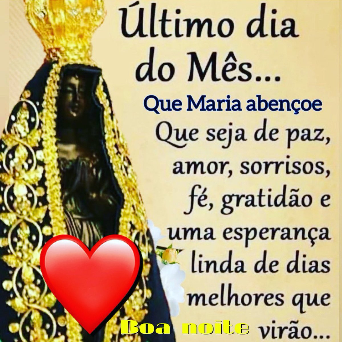 pemarcelorossi's tweet photo. Amados 
Boa noite na proteção de NOSSA SENHORA APARECIDA 📿📿📿📿
#boanoite #nossasenhoraaparecida https://t.co/L6VOu9HWFv