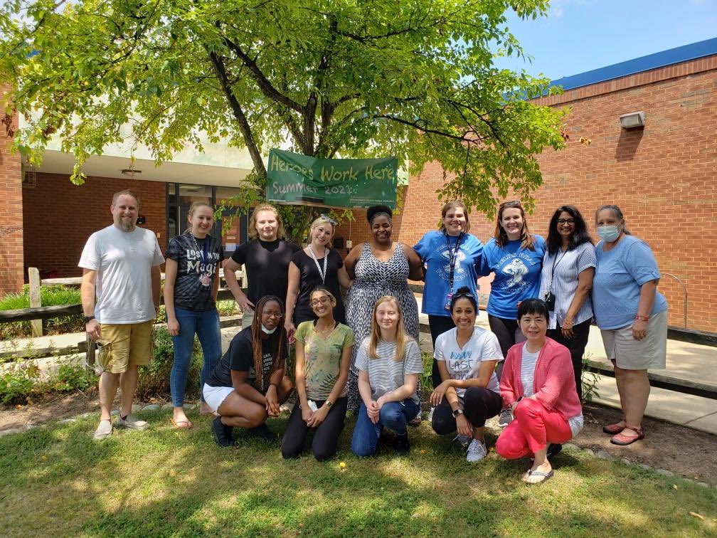 Thank you to our super heroes who taught summer school at Fields Road! Couldn’t have done it without you! <a href="/Principal_FRES/">Erica Williams</a> @FRES_Intern <a href="/ElemELA_Sup/">Melaika Brown</a>