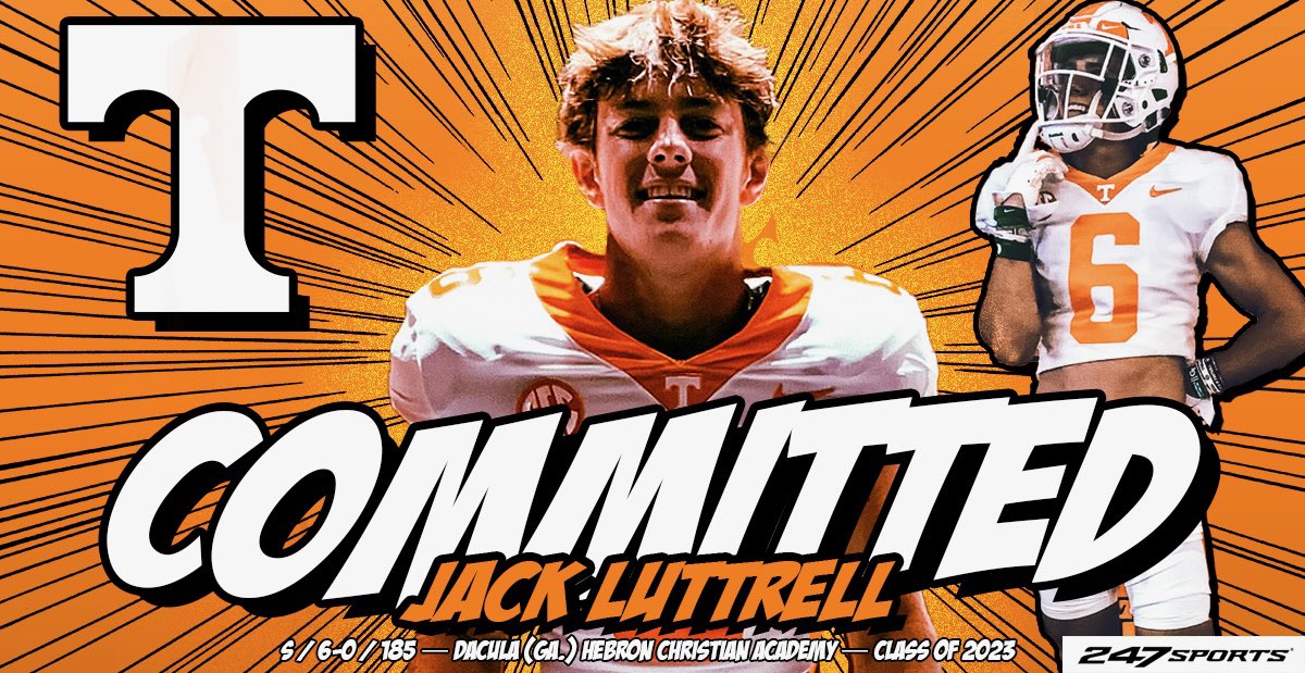 2023 3* S Jake Luttrell commits to Tennessee r/CFB