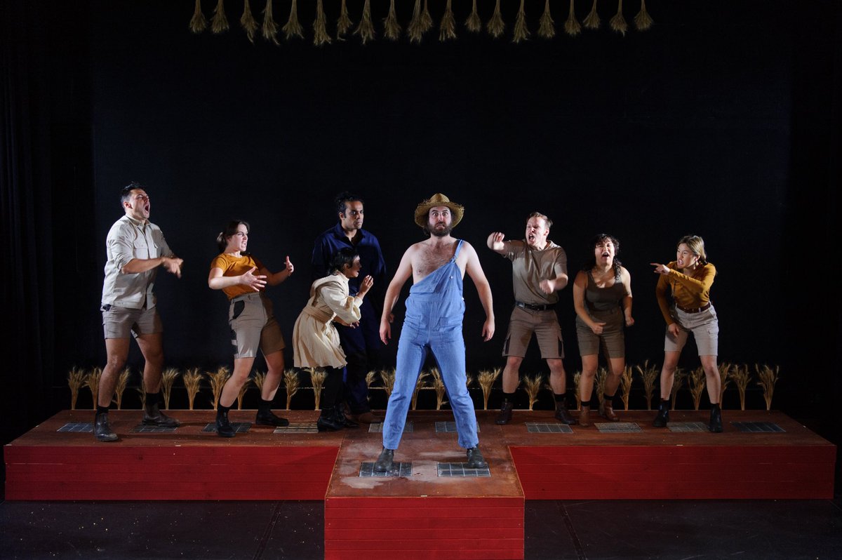 DanielLammin's tweet photo. It’s looking good that The Bloomshed’s ANIMAL FARM (the gloriously insane production I’m directing) will get to have its Melbourne season at @Theatre_Works from August 18, so here are some terrific photos by Sarah Walker to whet your appetite! More at https://t.co/DOX33vNrvh! https://t.co/v5HcSUWt5R