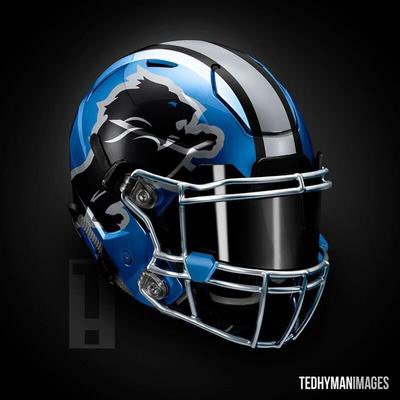 Detroit Lions ALTERNATE Helmet REVEAL 