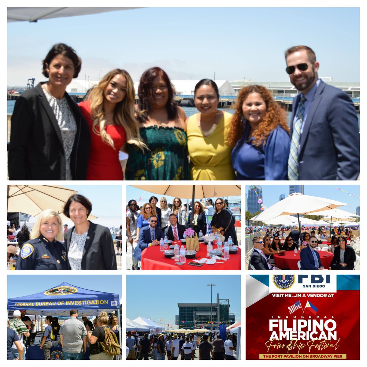 FBISanDiego's tweet photo. Thank you, #APIInitiative #SanDiego, for inviting the FBI San Diego Field Office to participate in the Inaugural Filipino American Friendship Festival. Thank you to everyone who came by our booth to learn about crime prevention resources and #FBI careers. https://t.co/vf61vizVti https://t.co/iGsjeFgF3z