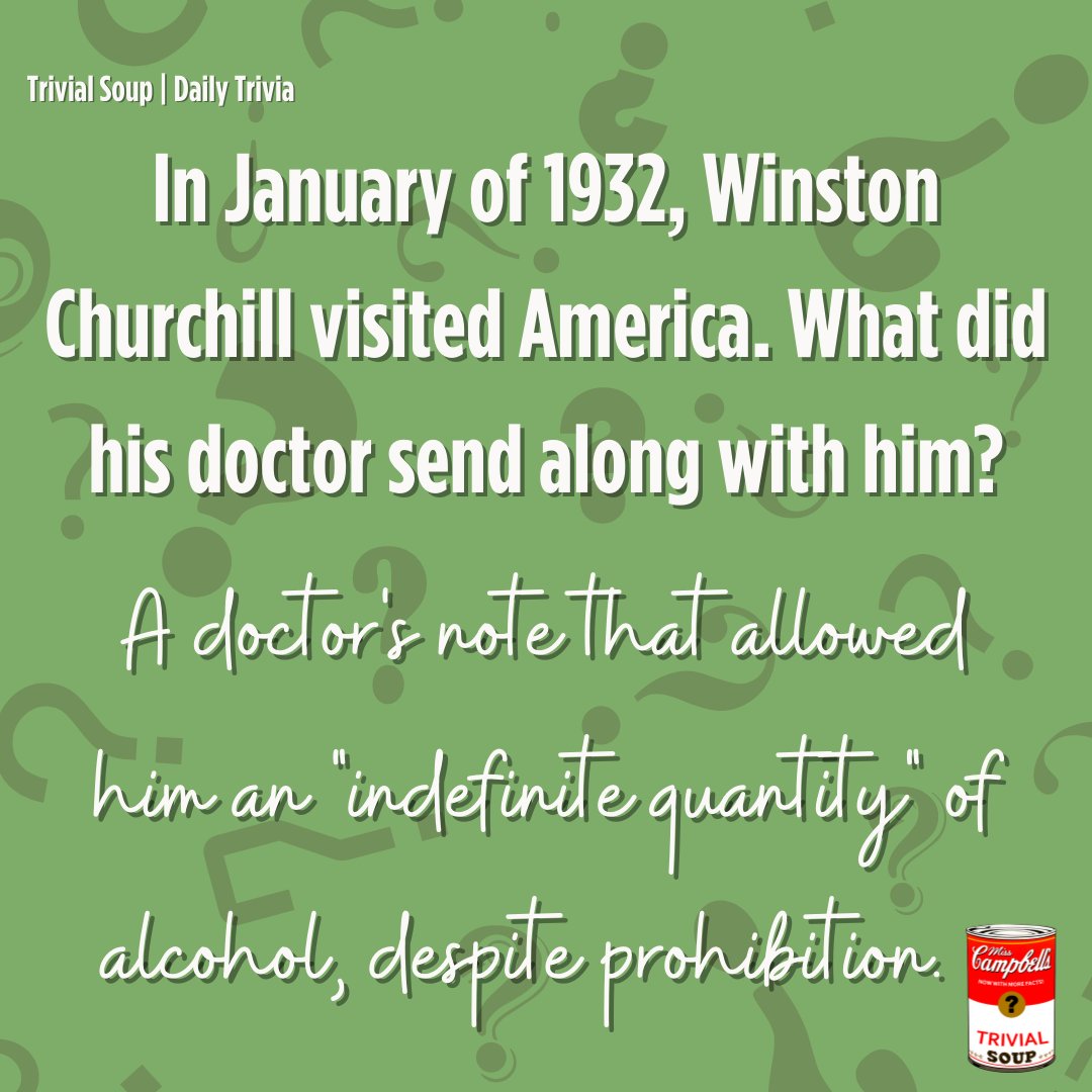 TrivialSoup's tweet photo. Hey #TrivialFam, how did you do on this week's trivia? 💡
#TrivialSoup #DailyTrivia #Facts #Fun #Knowledge #NotYourAverageTrivia #PubTrivia #Quiz #Trivia #TriviaChamp #TriviaGame #TriviaQuestion #TriviaLove https://t.co/aKXbHT04yt