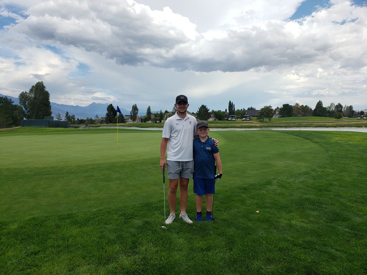 My guy Tyler with the legend <a href="/asaprylan/">Rylan Jones</a>. They teamed up today in the Adult/Junior Scramble at Glenmoor golf course. Rylan made Tyler feel like a million bucks today and even helped him make a few birdies.