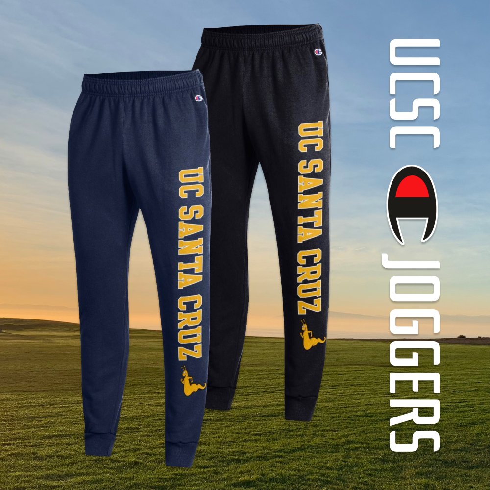 UCSCBayTree's tweet image. Get comfy in these UCSC Champion Joggers ☀️👖
• 50% Cotton / 50% Polyester
• Inside drawcord &amp;amp; Rib cuff at ankle

#ucsc #ucsantacruz #santacruz #baytreebookstore #ucslugs #UCSCstyle