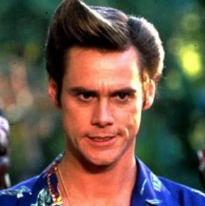 PompadourOTD's tweet photo. Today's Daily Pompadour is Ace Ventura from Ace Ventura:Pet Detective and the sequel: When Nature Calls!! https://t.co/SpONDRKZqJ