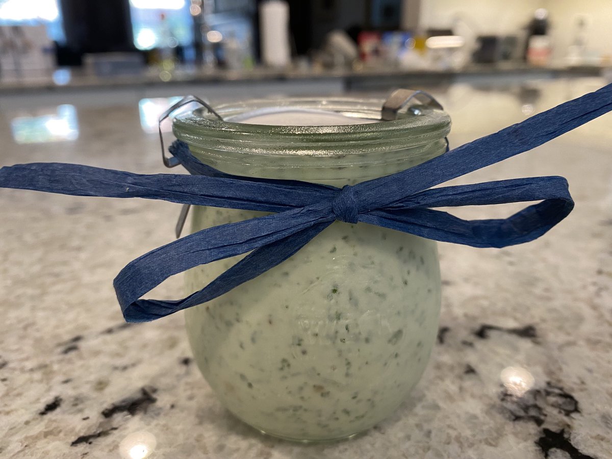 FanOfFoodBlog's tweet image. Doubled recipe for Green Goddess (yogurt) dressing and gave container to a neighbor as a gift. Awesome class and recipes!  @withHomemade  @cabotcheese #Cabotcheese