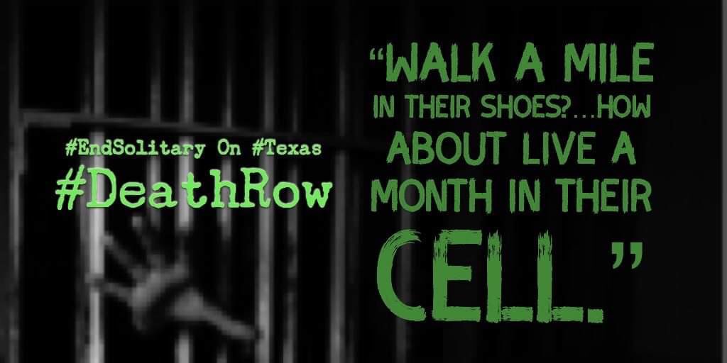 jettica65's tweet photo. It’s reached nearly 100 degrees in Livingston Texas this week!  So I will say it again…Texas Death Row is torture!  #SolitaryConfinement is torture!  The HEAT is TORTURE!  We need humane conditions to become a priority…not passed off for another day! The #IncarceratedMatter https://t.co/ATd2TLhlI9