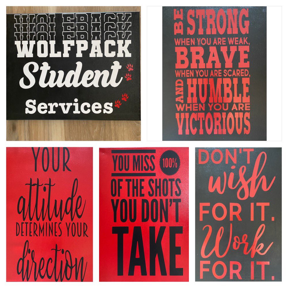 I made some new signs for the Student Services office at school, as we inspire our students to lead and succeed. #TeamSouth #MakeYourselfProud