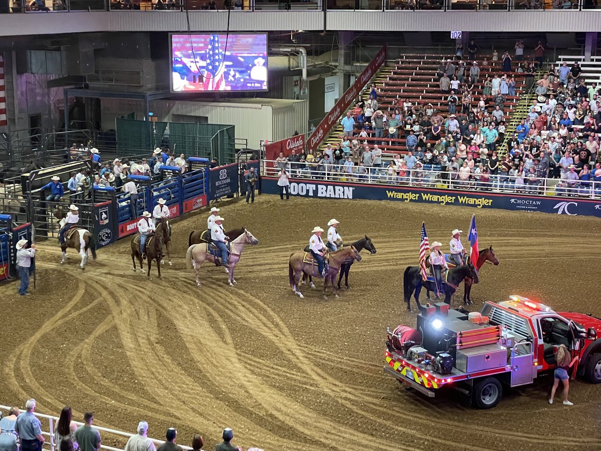 First Responder night at the Rodeo. Very Special.