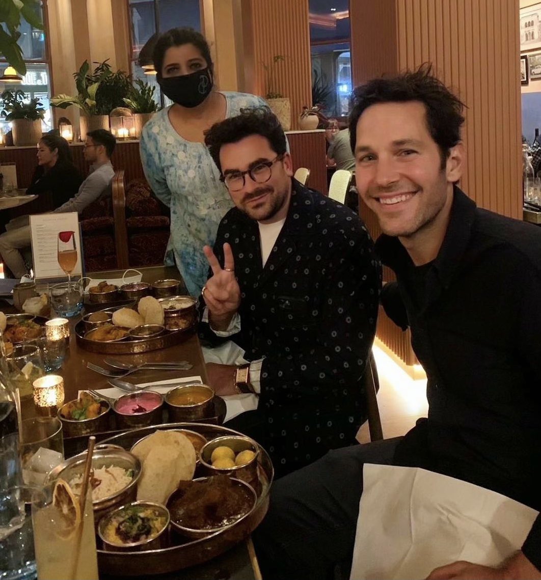 Asma Khan on Twitter: "When Paul Rudd returns restaurant and brings Dan Levy with him!!! https://t.co/pkRtnF9pDt" /