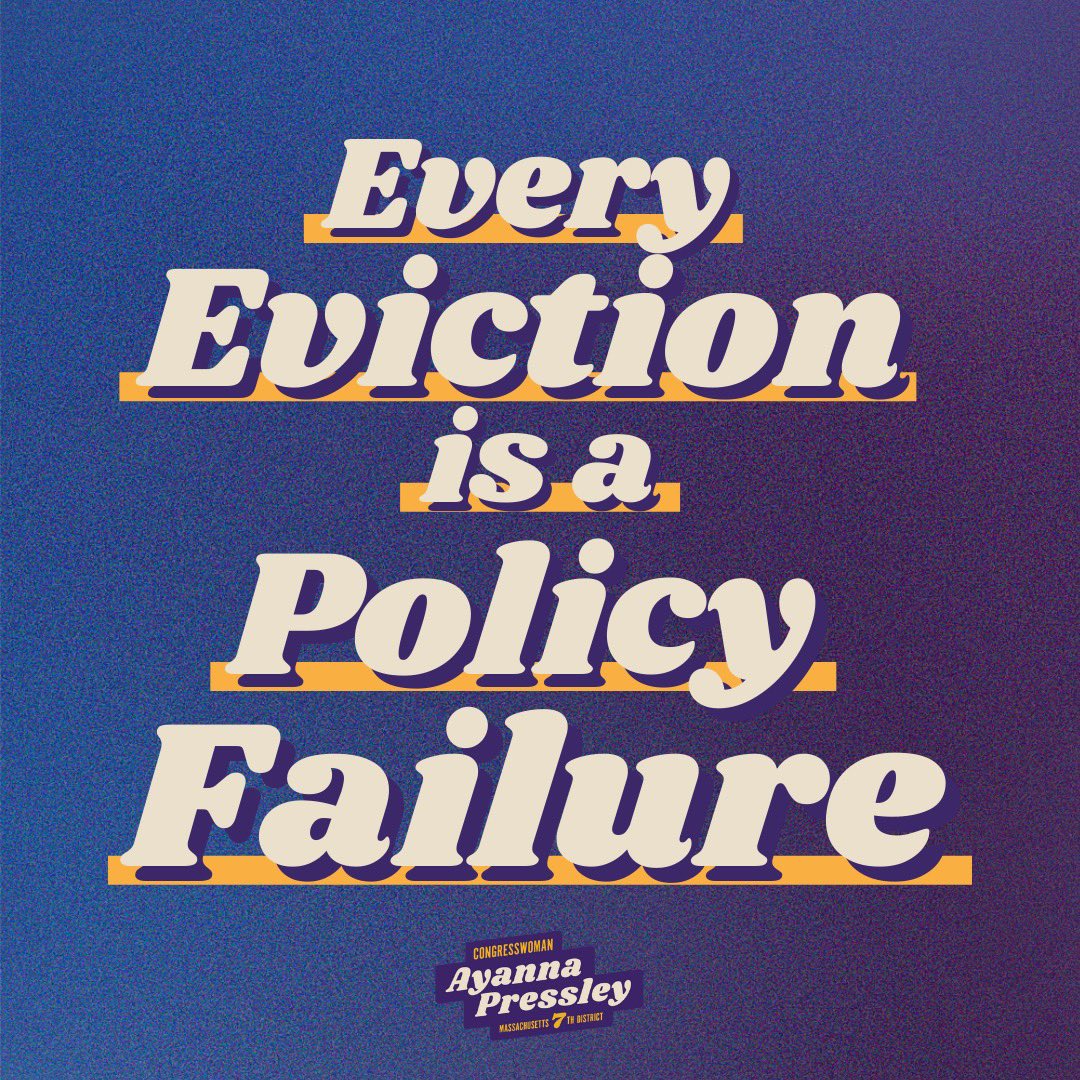 Every eviction is a policy failure. Pass it on.