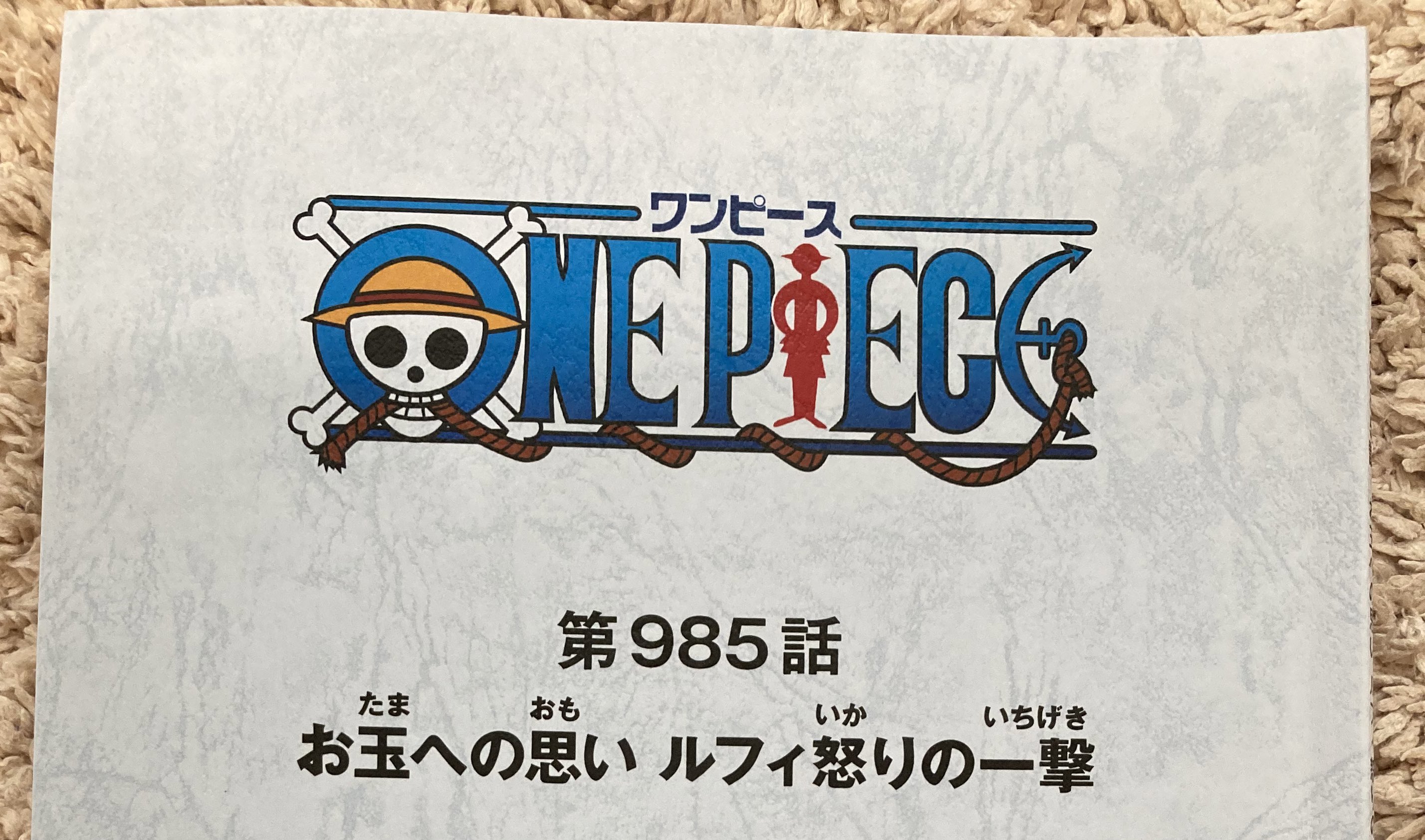 白石涼子 ワンピース 第985話バオファン役で出演しました クレジットではパオファンだった 新ジュニアの頃 140話 143話に参加して以来 役をいただきました とても嬉しい 顔は見えずともちっこ可愛い ロビーで真弓さんにお会いしてお写真撮らせ