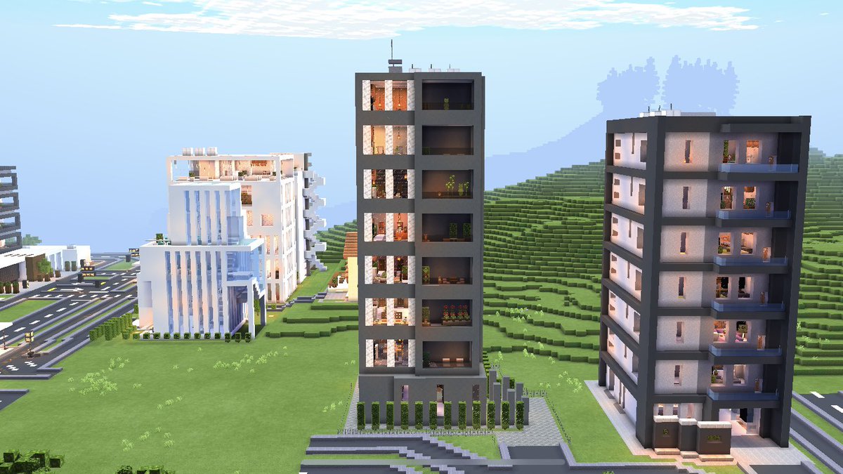 Sora マンション5個目 内装も一つずつこだわってつくりました オキニは5階の和モダンルーム エントランス少しいじって終わり マイクラ マイクラ建築 Minecraft Minecraft建築コミュ マイクラpe