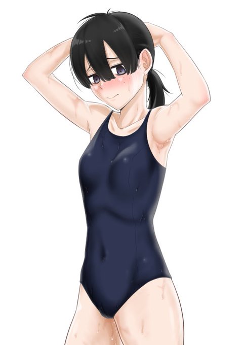 スク水差分…やっぱり横から手を入れるってのがいいと思う( '  ` ) 